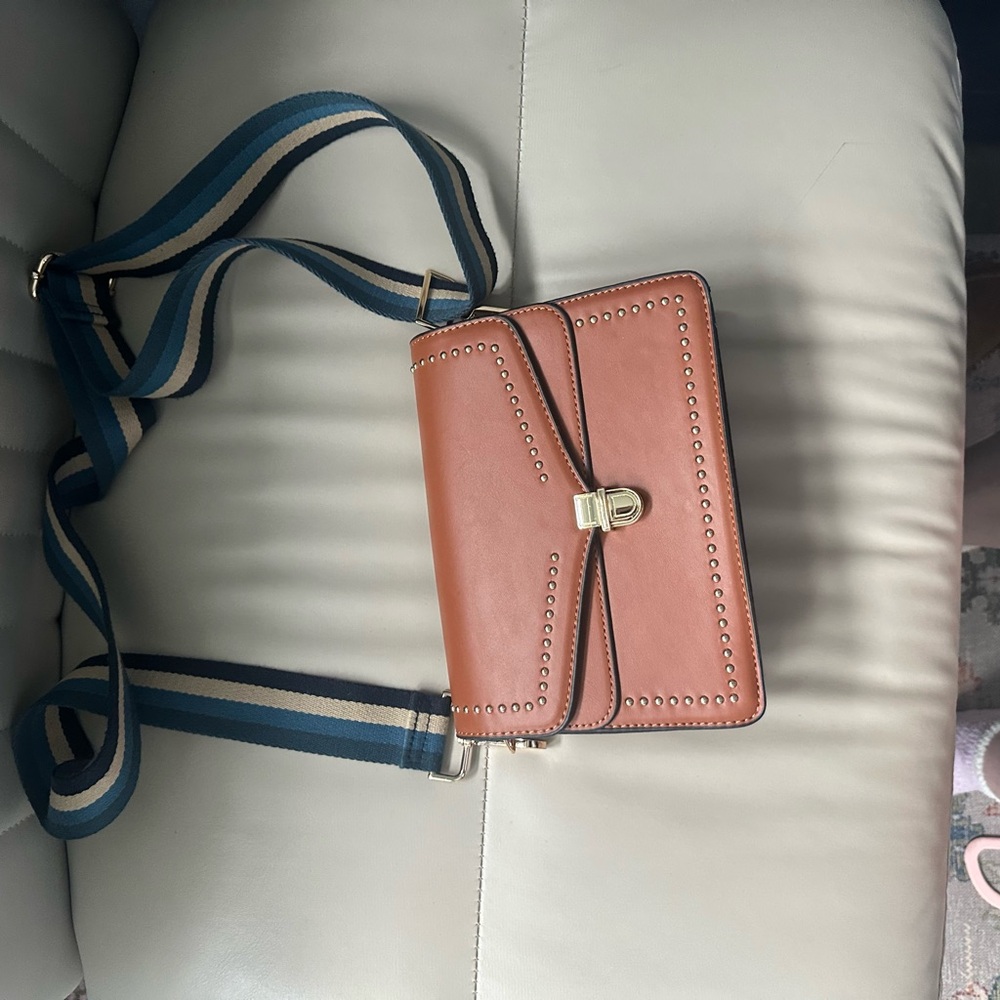 Tan Leather Crossbody Bag